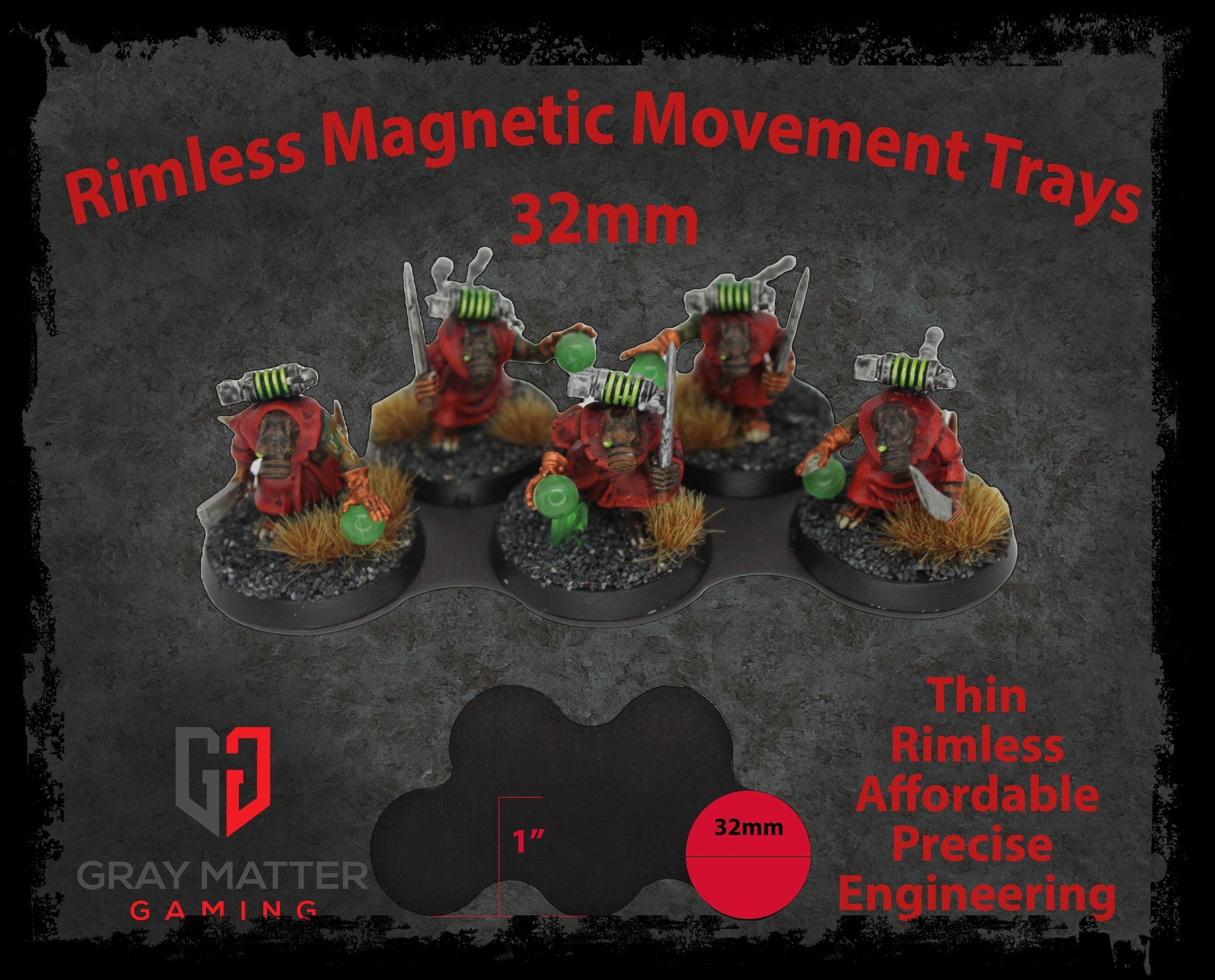 Horde Collection (Set of 5) 32mm Staggered Magnetic Movement Tray - 