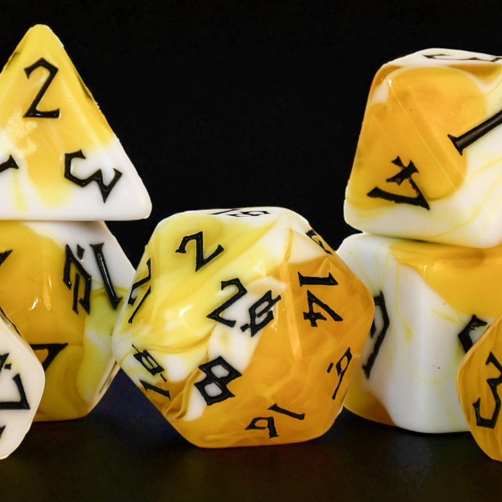 Movie Popcorn Acrylic Dice Set