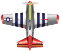 FlightZone 53 Inch wide P-51 Mustang Kite - 