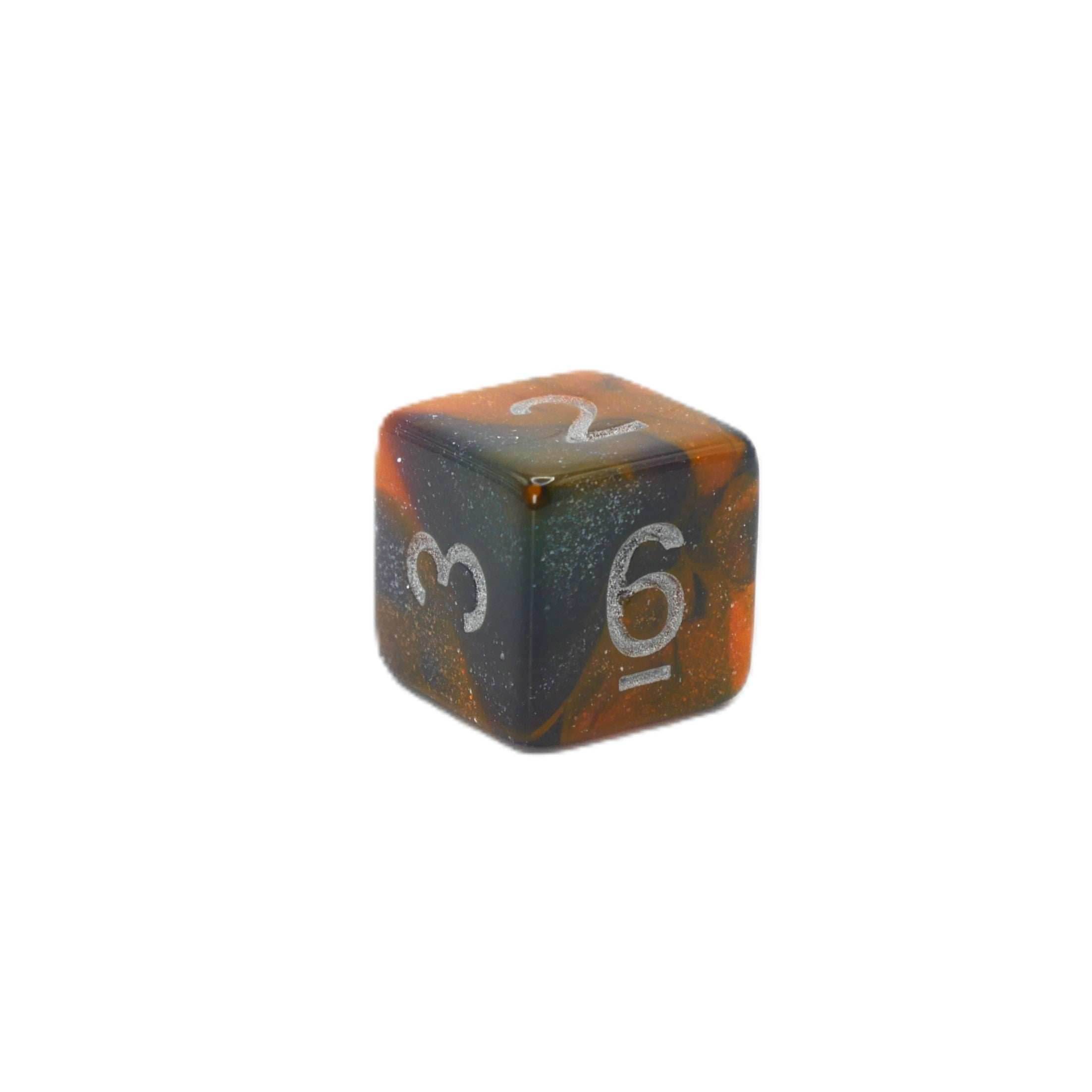Mysterious Ink - 7 Piece DnD Dice Set | Acrylic RPG Gaming Dice - 