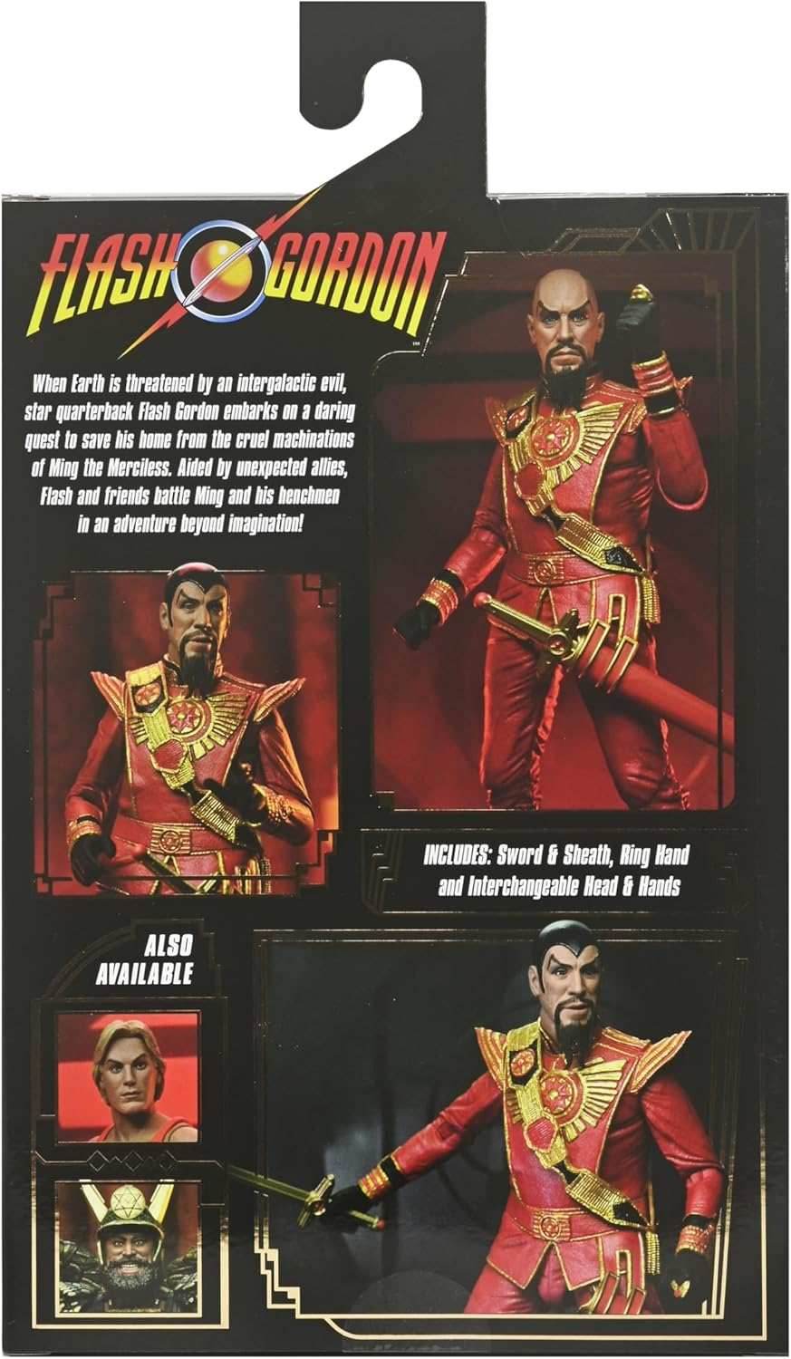 NECA Action Figure: Flash Gordon - Ultimate Ming (Red Military Outfit) - 