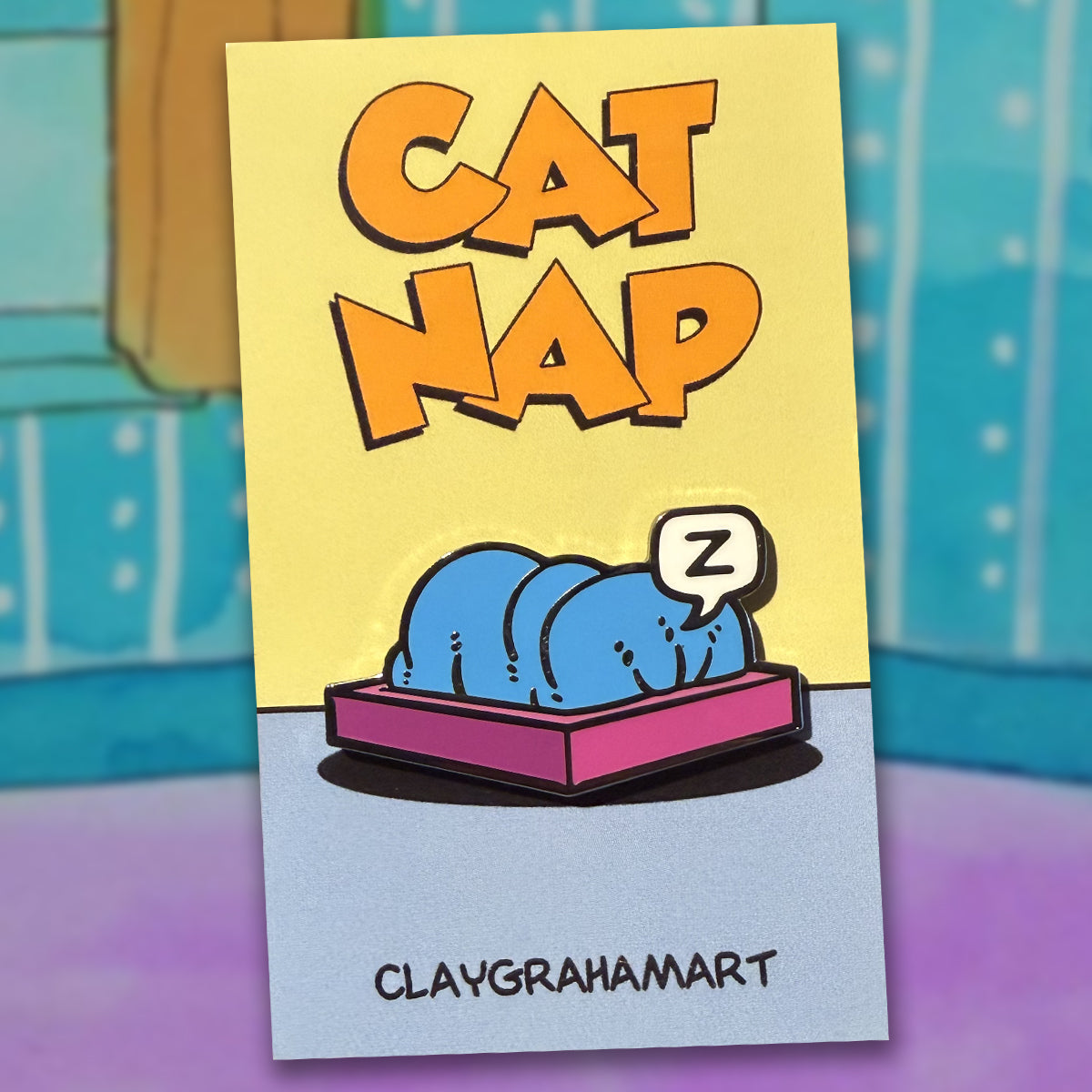 Cat Nap Hard Enamel Pin