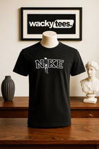 N!KE Ghostface Knife Scream Horror Terror Halloween Graphic Tee Shirt