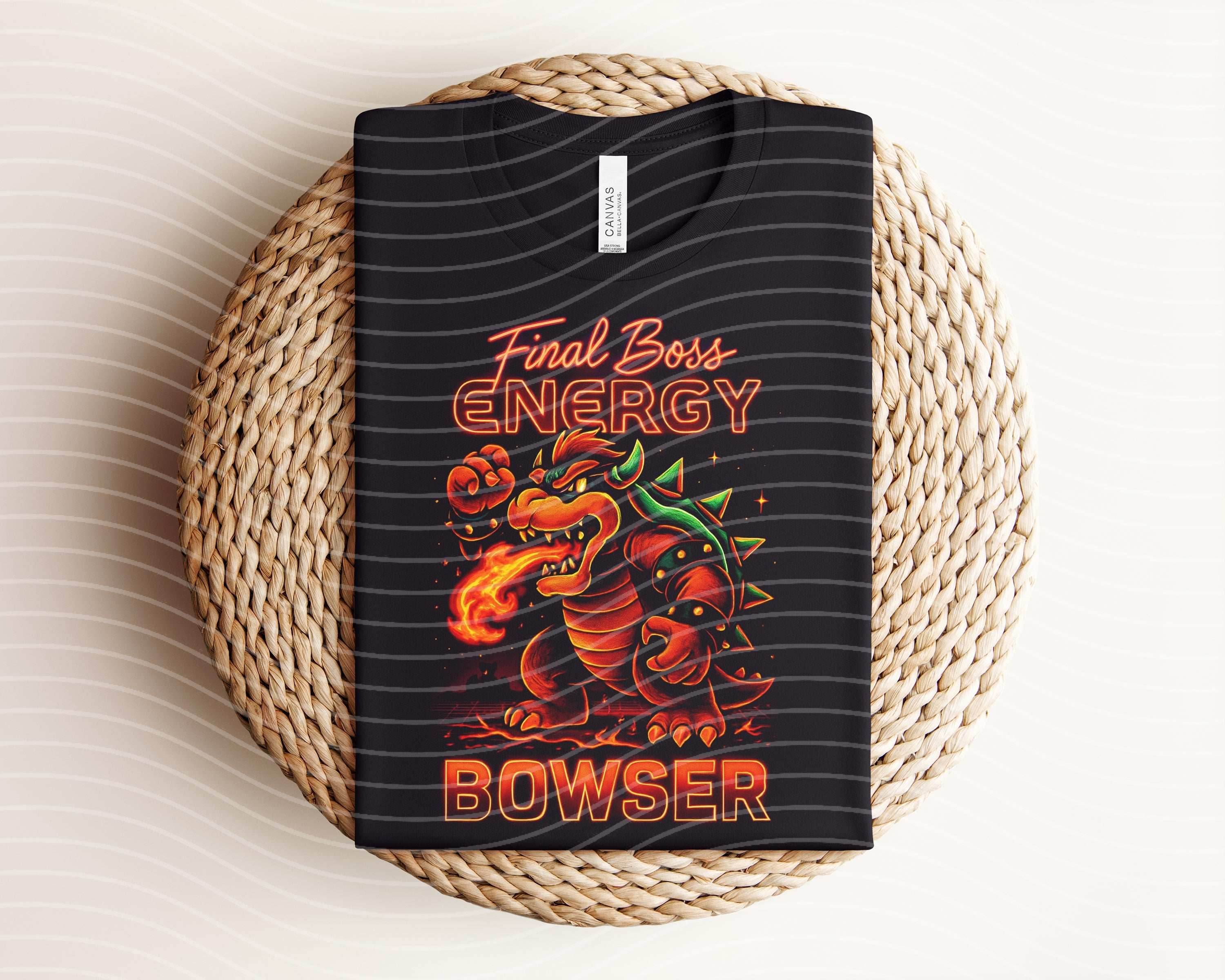 Final Boss Energy Neon Graphic Tee - S
