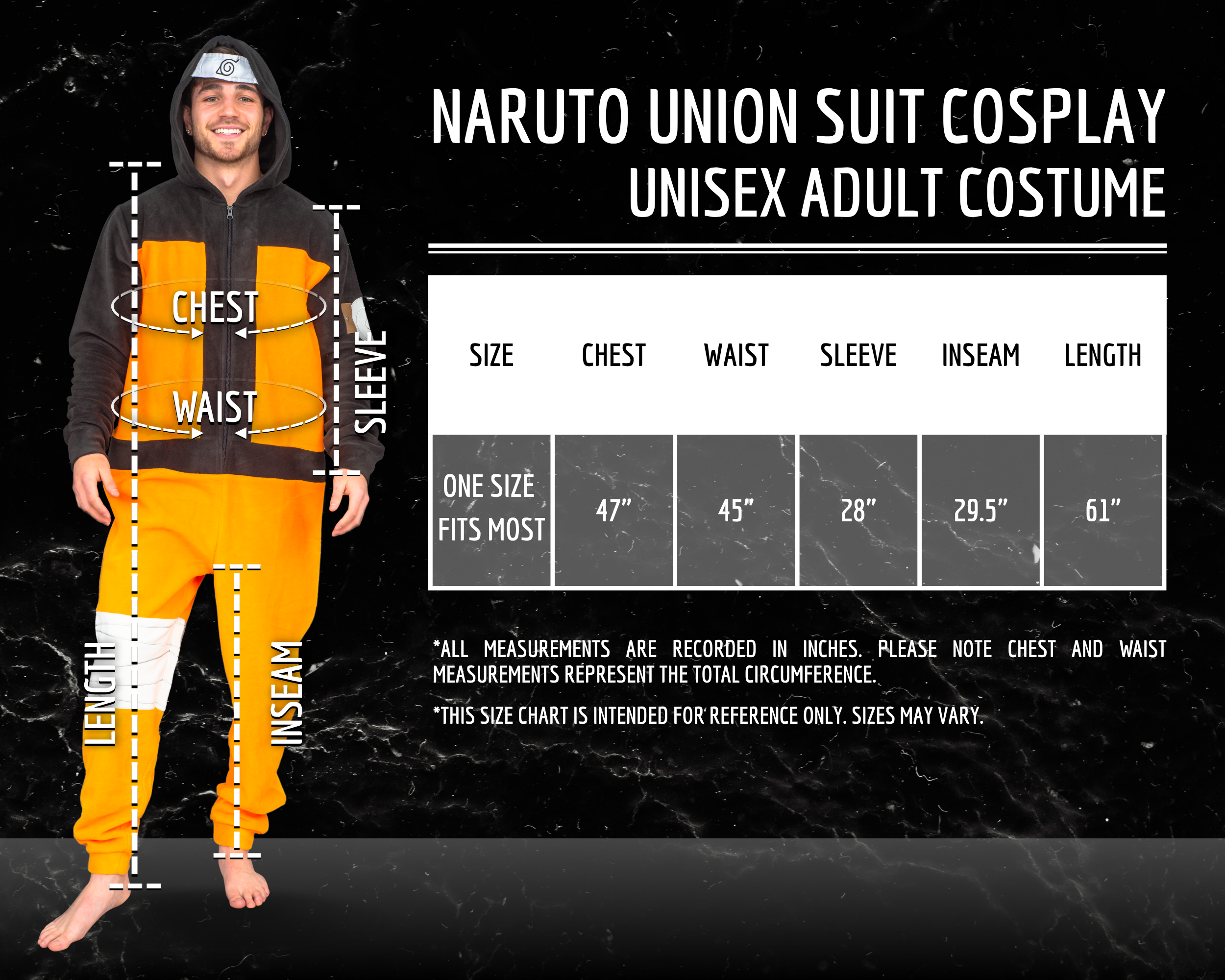 Naruto Costume Jumpsuit Pajamas with Hood Halloween Costume Cosplay
