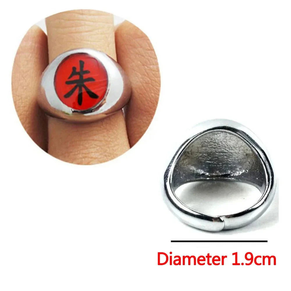 Naruto Shippuden Adjustable Akatsuki Ring Metal Cosplay Accessories Costumes