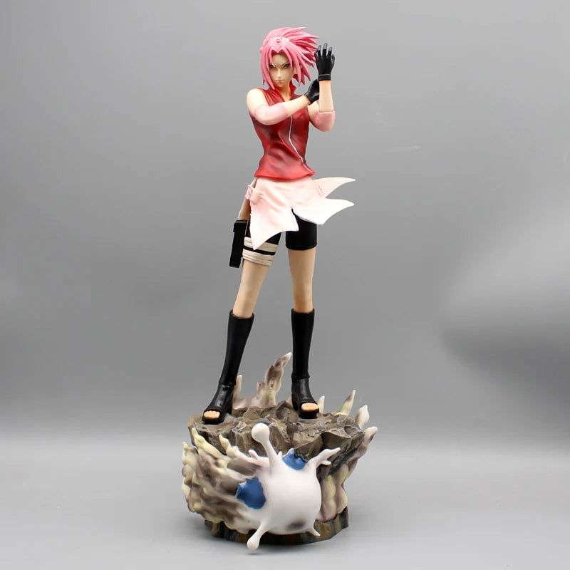 Naruto Shippuden Figures, Haruno Sakura and Hyuga Hinata Action Figures, PVC Anime Model Collection Statue Toys 34 cm