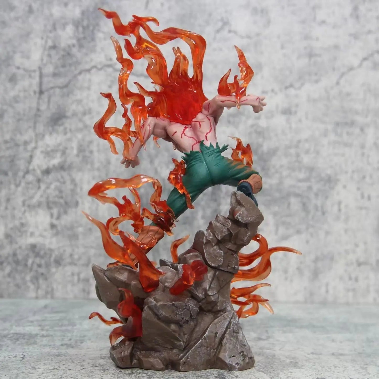 Naruto Shippuden Might Guy LED Figure, Eight Gates of Death Anime Action Figurines Statue 26 cm