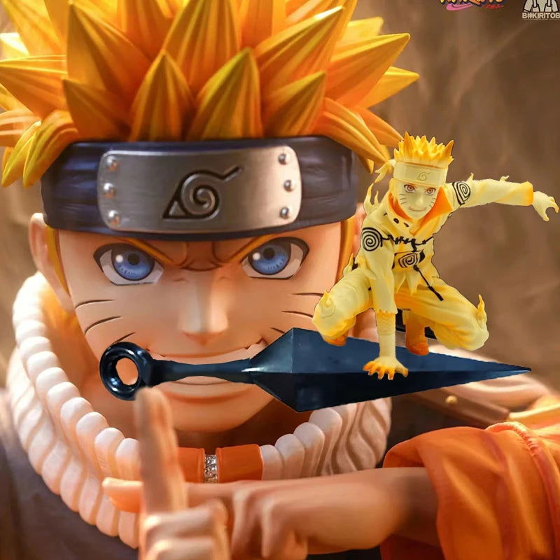 Naruto Uzumaki Figure, Kage Bunshin no Jutsu Figurine, Anime Gifts 4 in