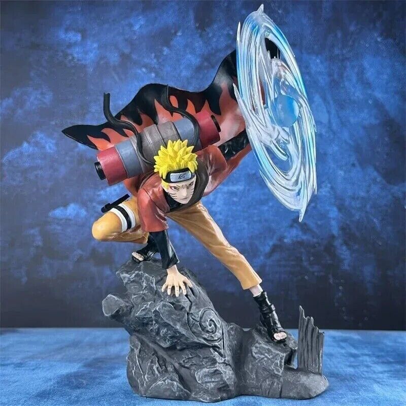 Naruto Uzumaki Sage Mode Figure, Wind Release Rasenshuriken Figurines 32cm/12in