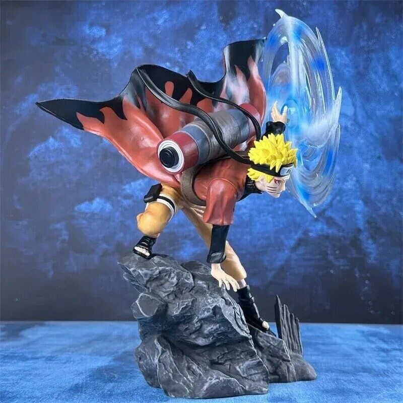 Naruto Uzumaki Sage Mode Figure, Wind Release Rasenshuriken Figurines 32cm/12in