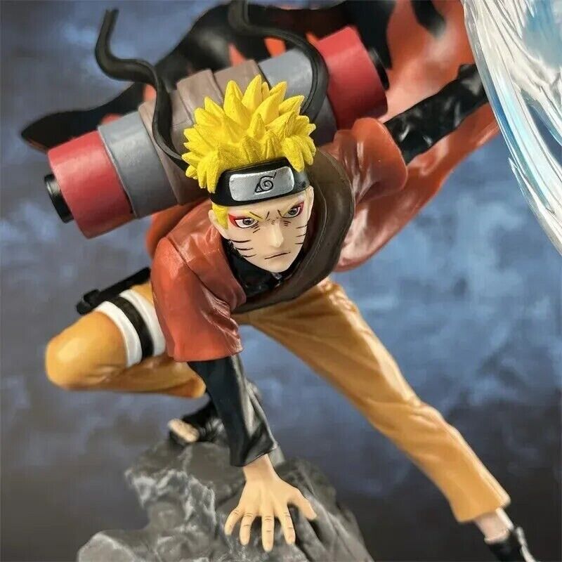 Naruto Uzumaki Sage Mode Figure, Wind Release Rasenshuriken Figurines 32cm/12in