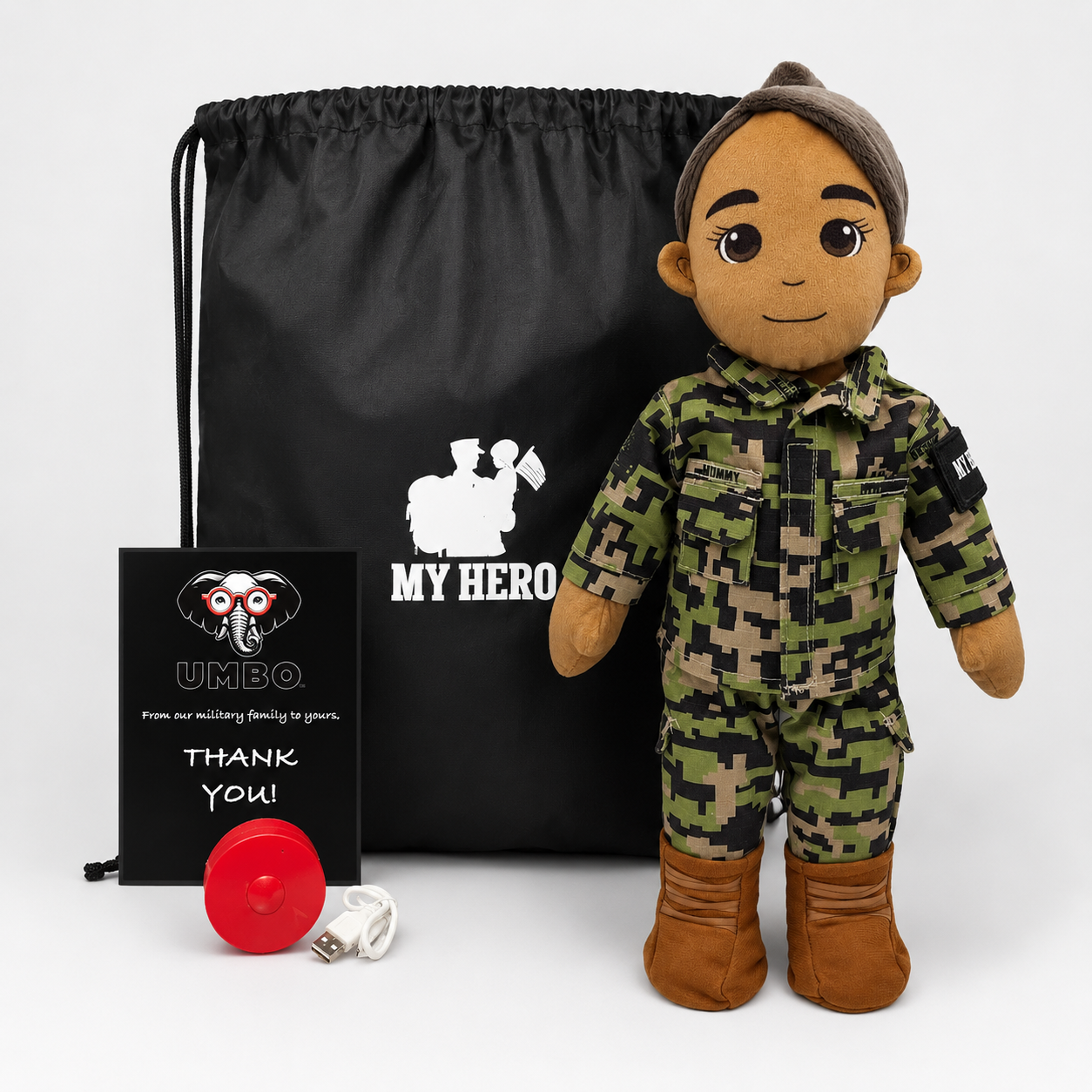 My Hero™ Daddy Doll Navy Sailor | Custom Recordable Plush