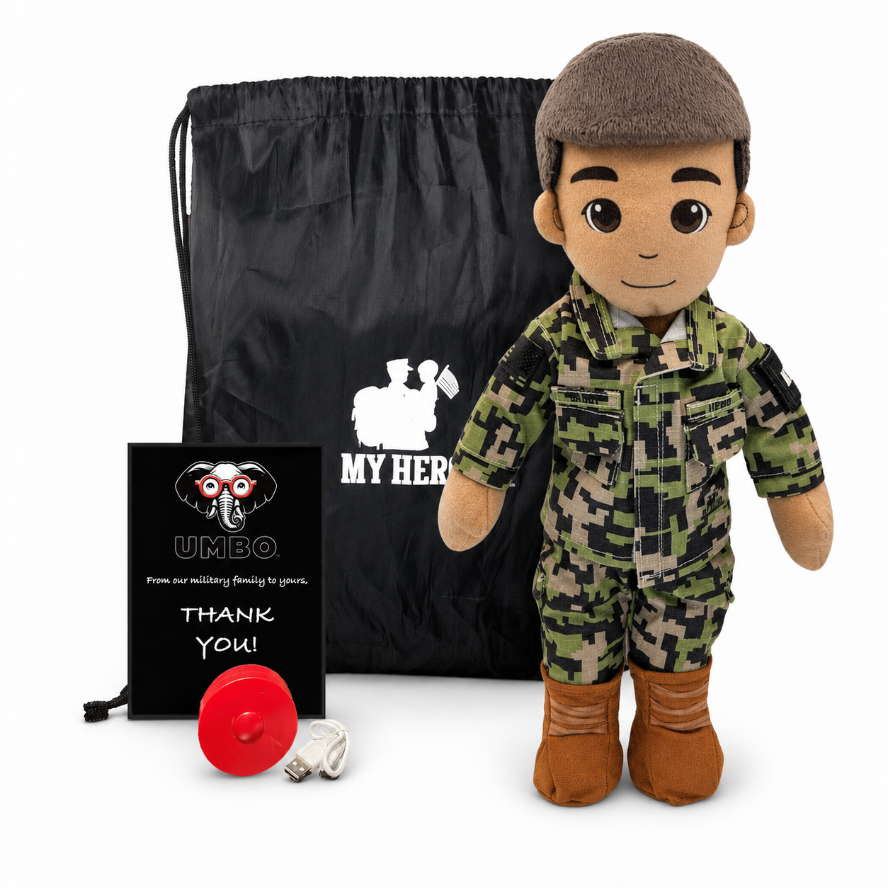 My Hero™ Daddy Doll Navy Sailor | Custom Recordable Plush