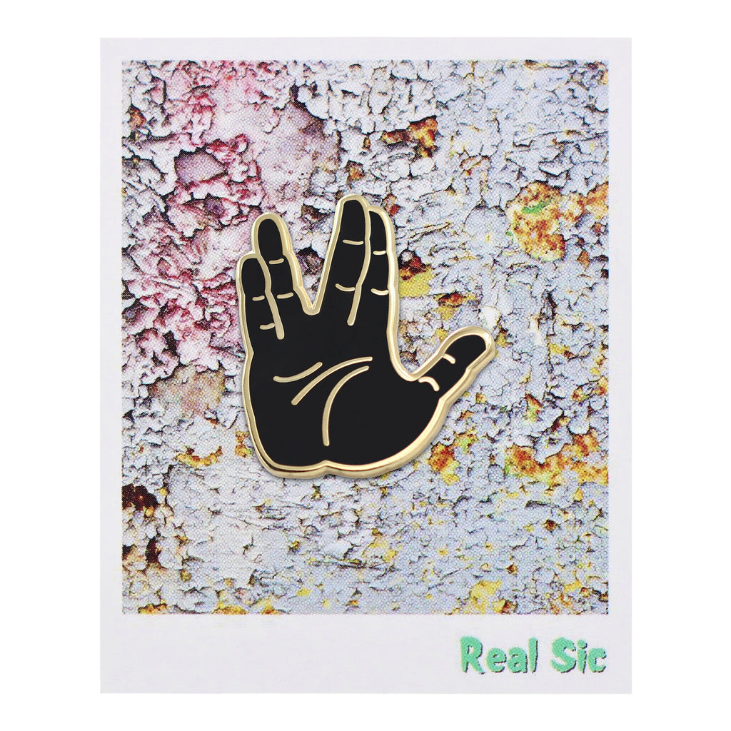Live Long &amp; Prosper Emoji – Star Trek Enamel Pin