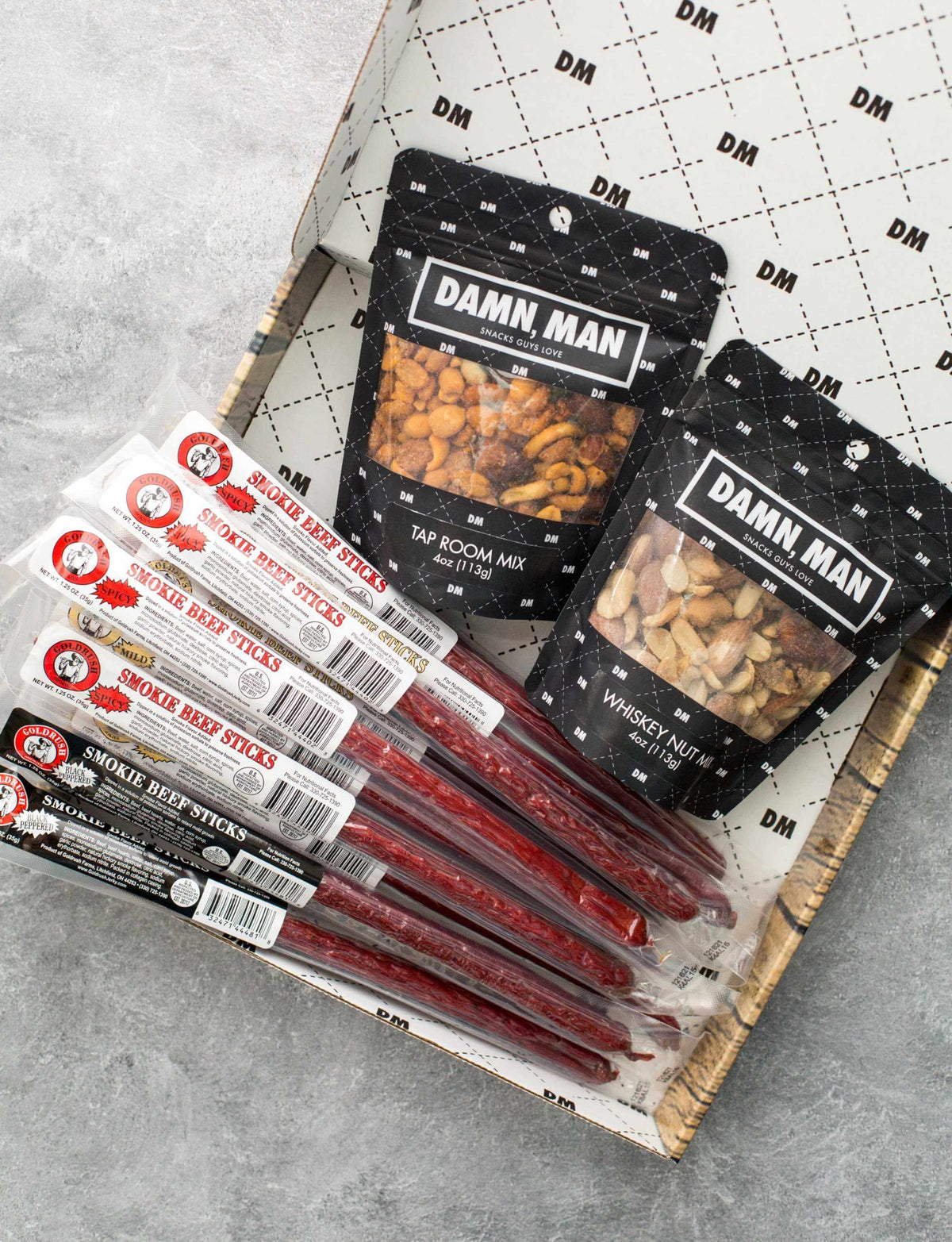 Nuts & Beef Box – High-Protein Snack Gift | Gourmet Beef Sticks & Nut Mixes
