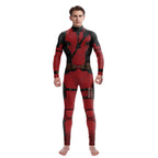 onepiece Halloween movie cos suit Deadpool 3 Wolverine costume playing suit printed jumpsuit