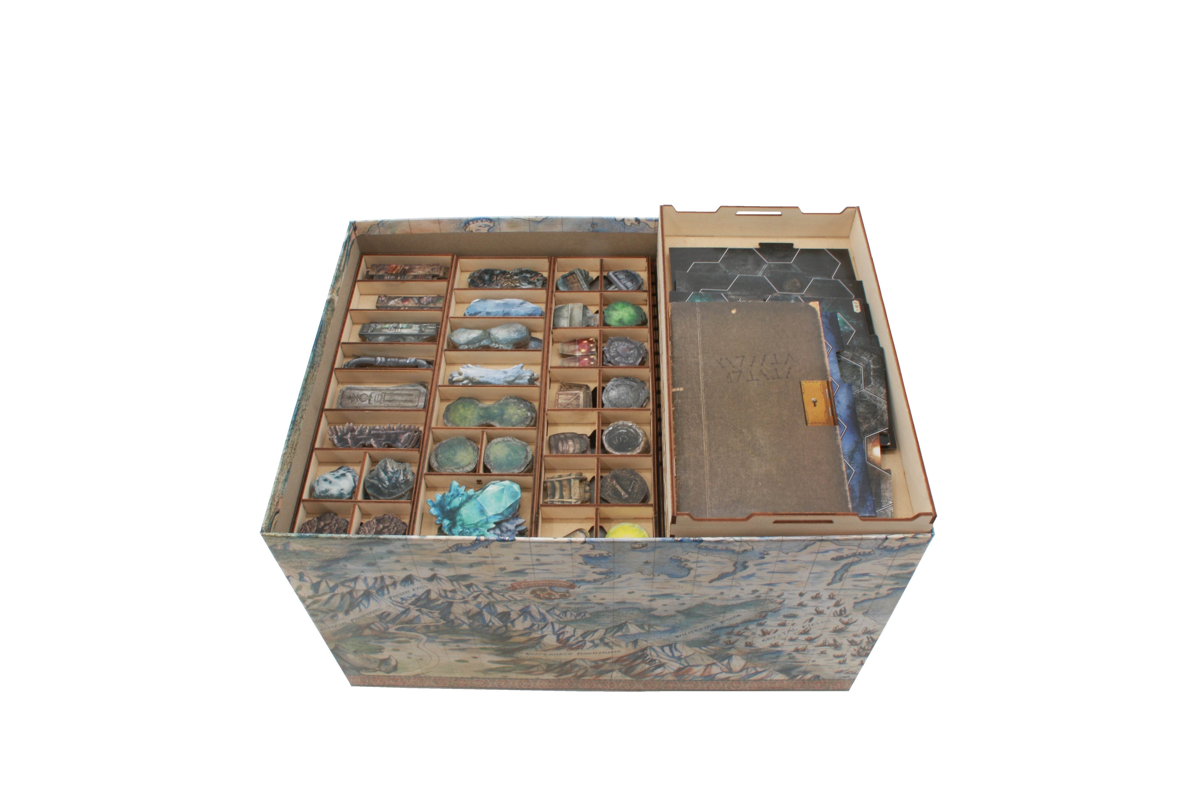 Frosthaven Compatible Game Organizer with Monster Trays - 