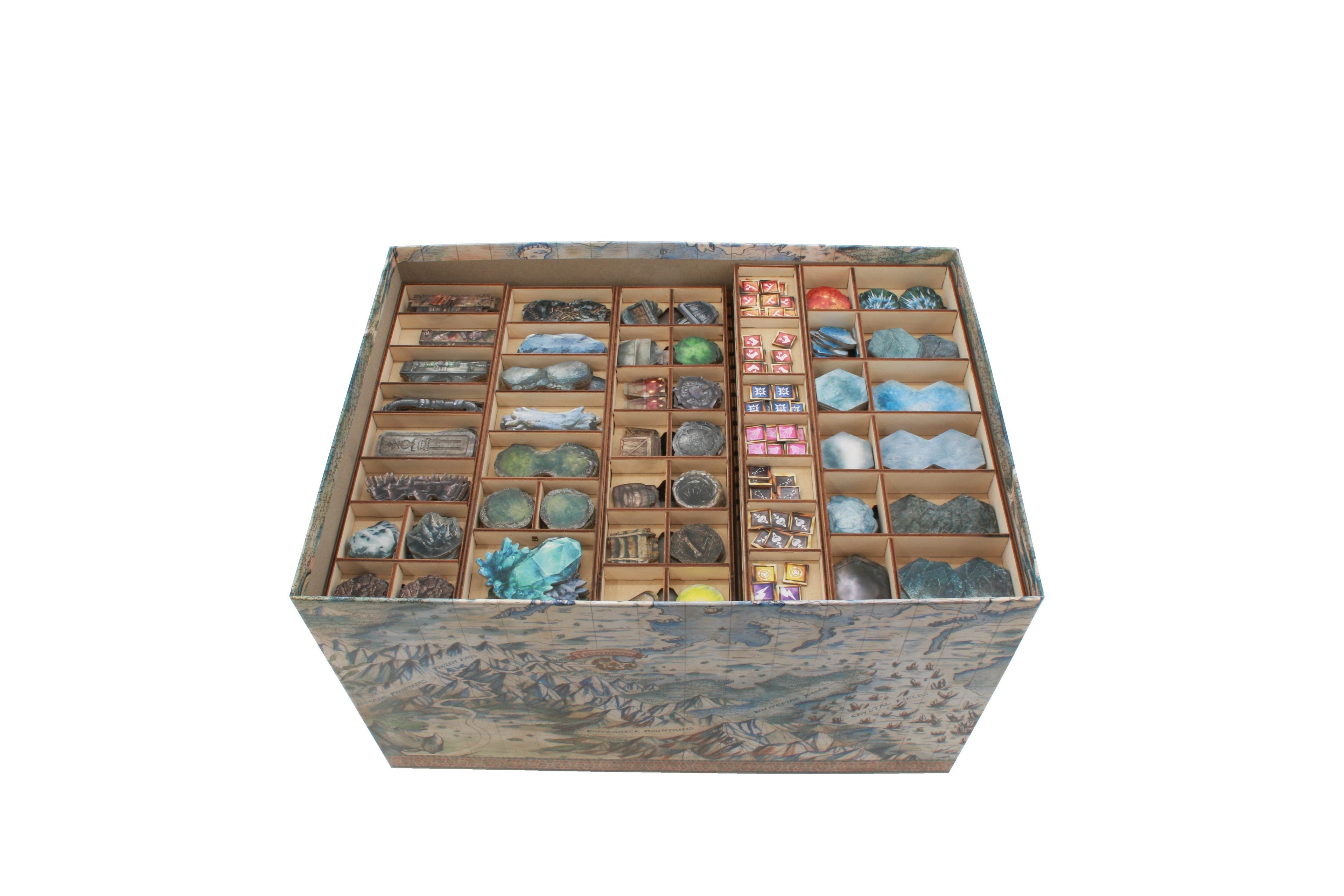 Frosthaven Compatible Game Organizer with Monster Trays - 