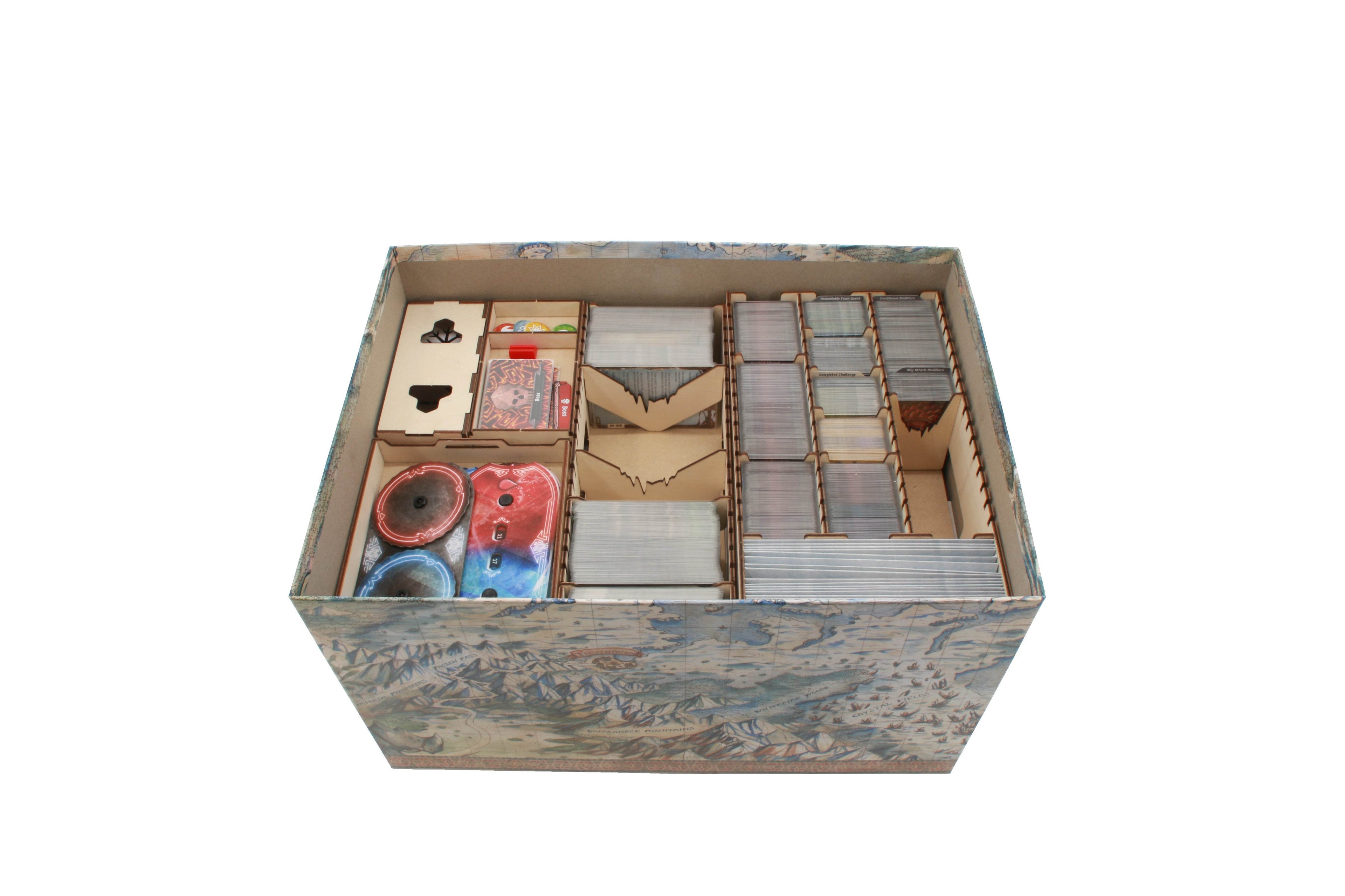 Frosthaven Compatible Game Organizer with Monster Trays - 