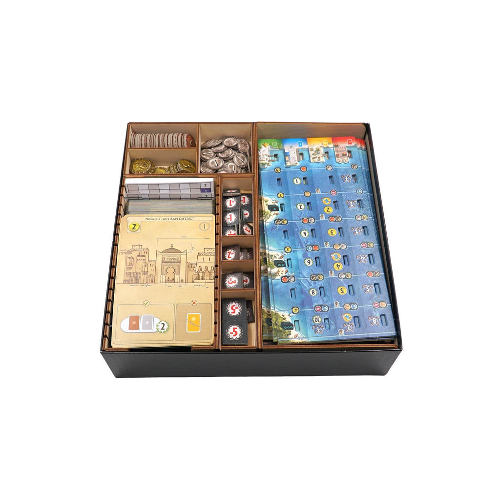 7 Wonders and Expansions (New Edition) Compatible Game Organizer - 