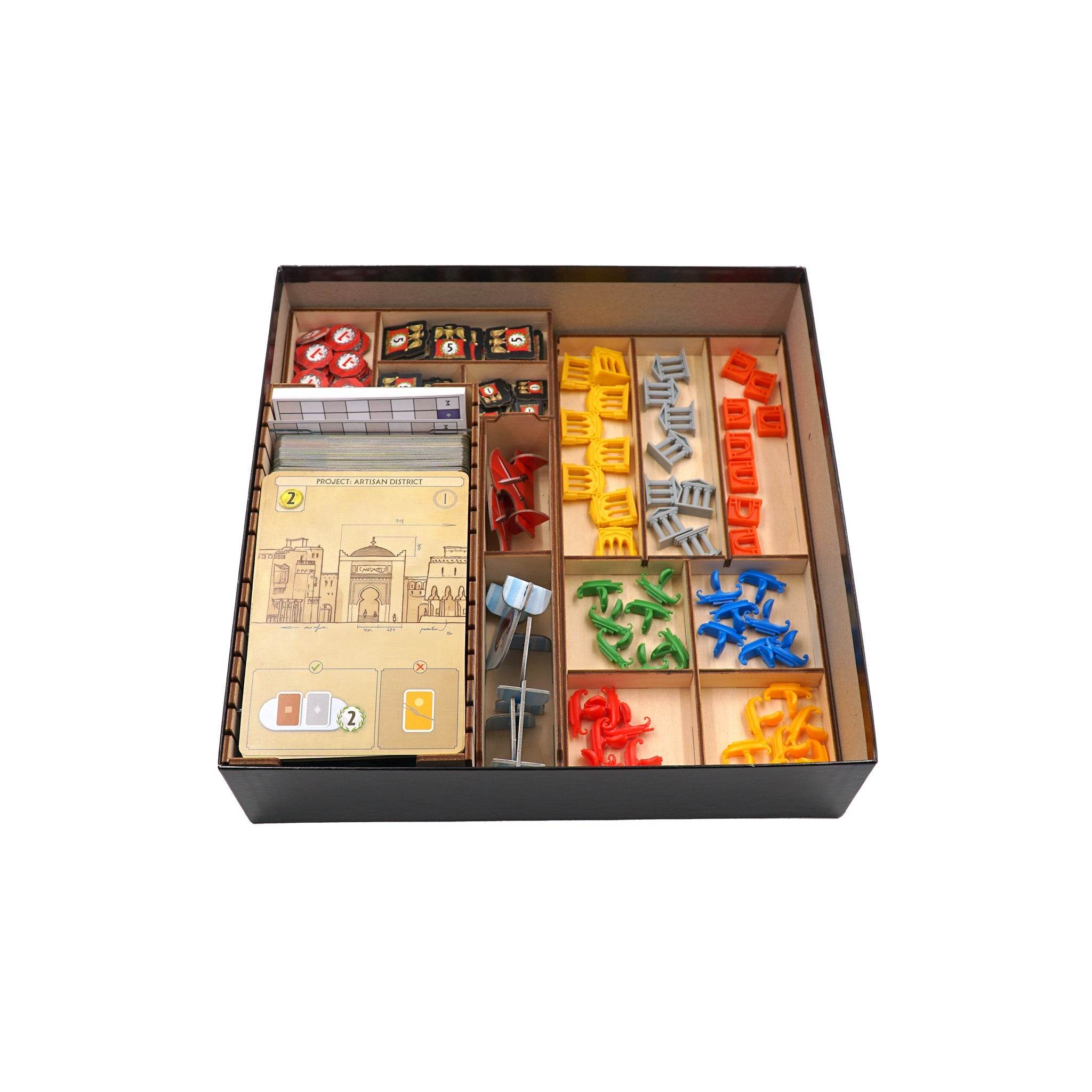 7 Wonders and Expansions (New Edition) Compatible Game Organizer - 