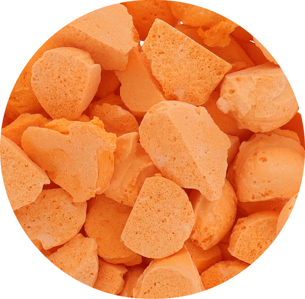 Freeze Dried Ice Cream That Does Not Melt (Bits) Orange