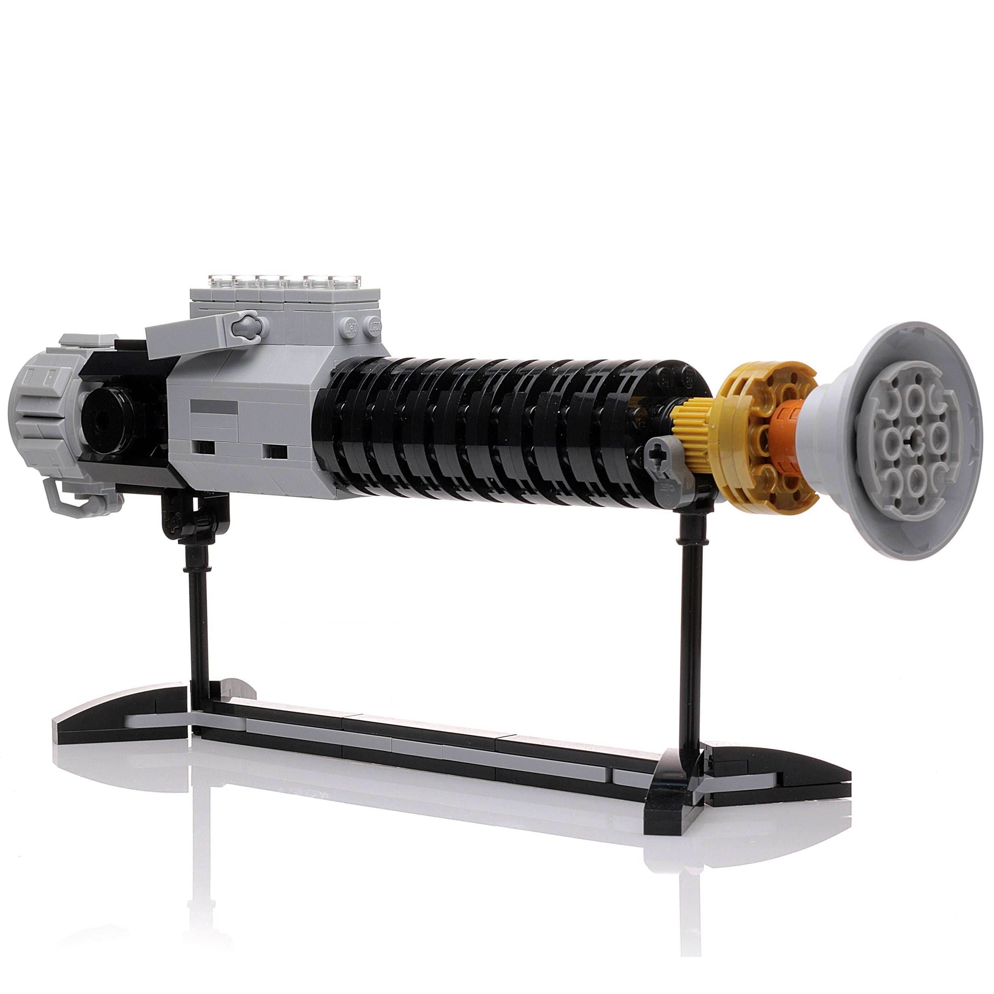 Custom LEGO Obi-Wan Kenobi Lightsaber w/ Stand - 