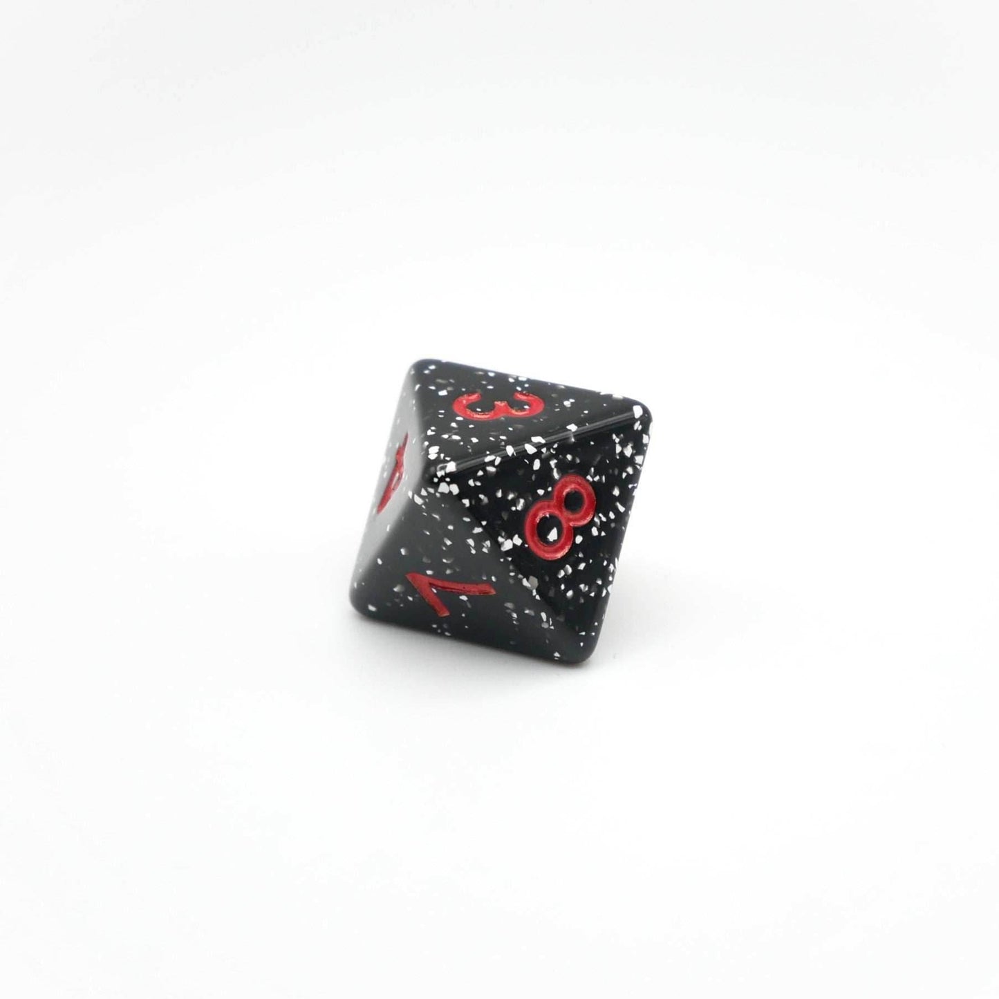 Obsidian Malphite - 7 Piece DnD Dice Set | Acrylic RPG Gaming Dice - 