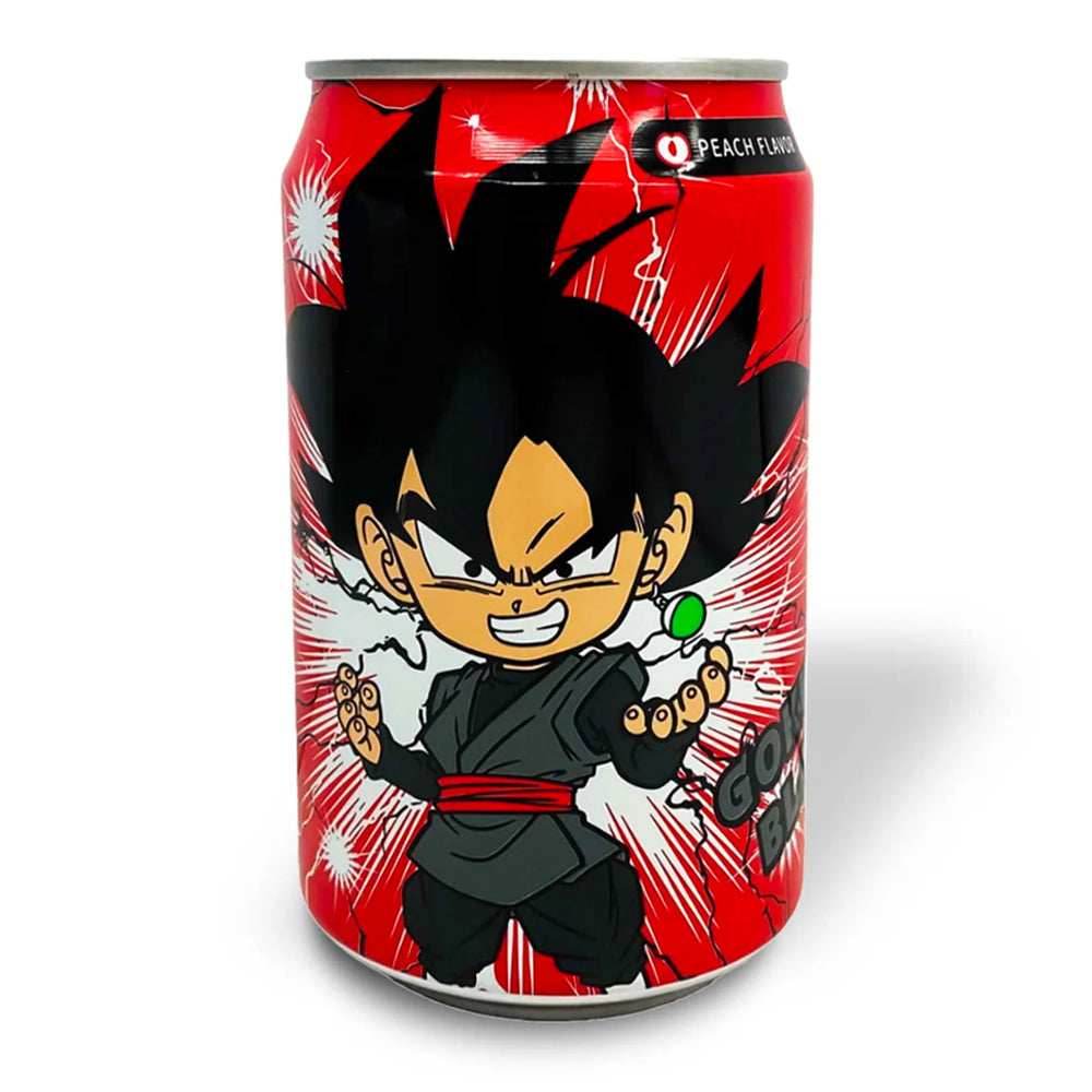 Ocean Bomb Dragon Ball Z Black Goku Sparkling Water Peach Flavor (330ml) (Taiwan) - 