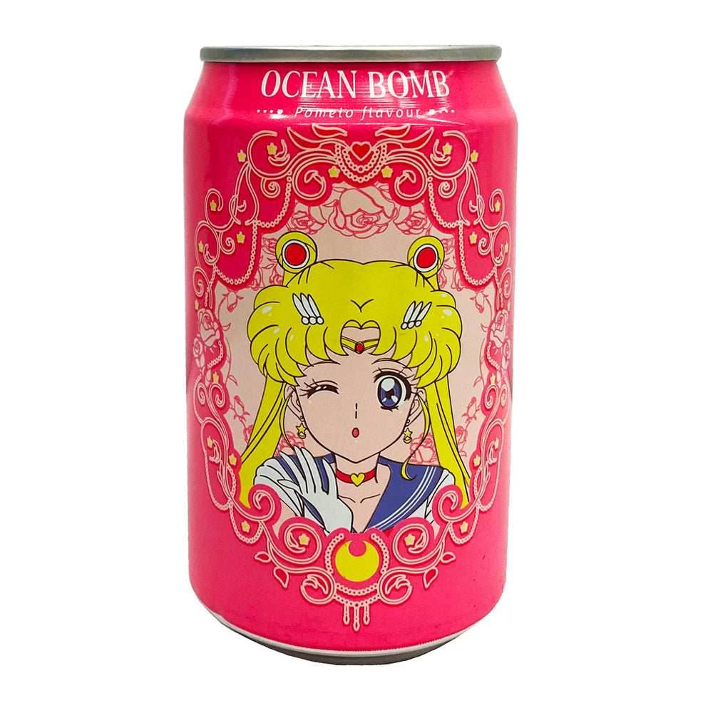 Ocean Bomb Sailor Moon Sparkling Water Pomelo Flavor (330ml) (Taiwan) - 