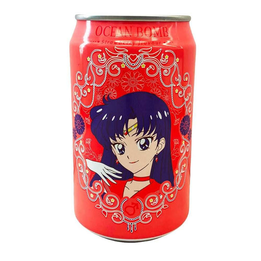 Ocean Bomb Sailor Moon Sparkling Water Strawberry Flavor (330ml) (Taiwan) - 