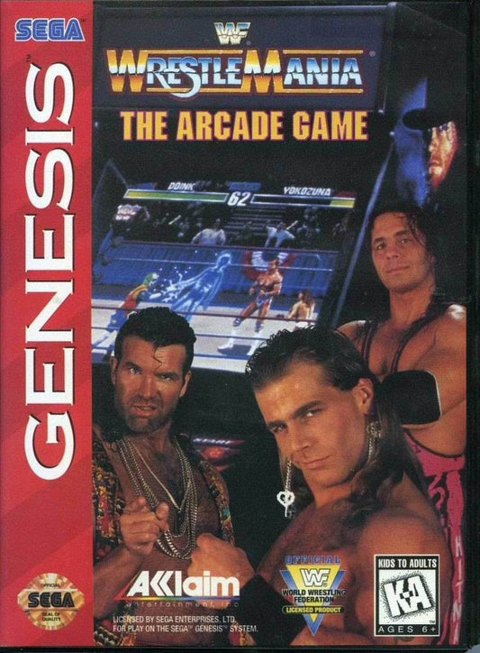 WWF Wrestlemania Arcade Game (Sega Genesis) - Game Manual Only