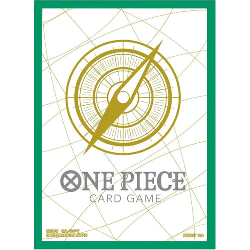 One Piece Card Game Official Sleeves: Assortment 5 - Standard Green (70-Pack) - Bandai Card Sleeves