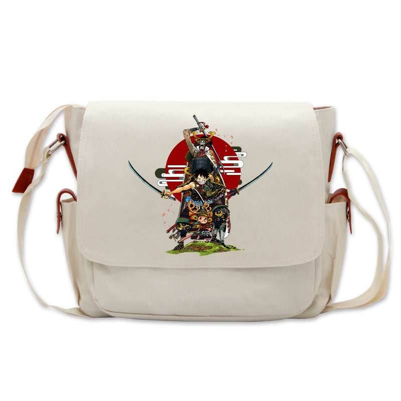 One Piece Trio Messenger Bag - Tan