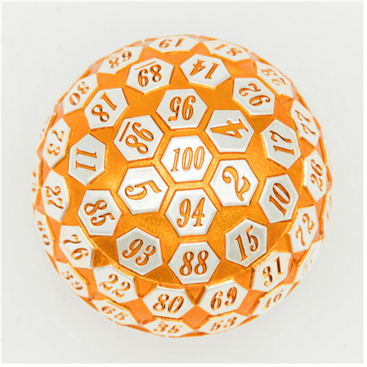 45mm Metal D100 - Orange & Silver - 
