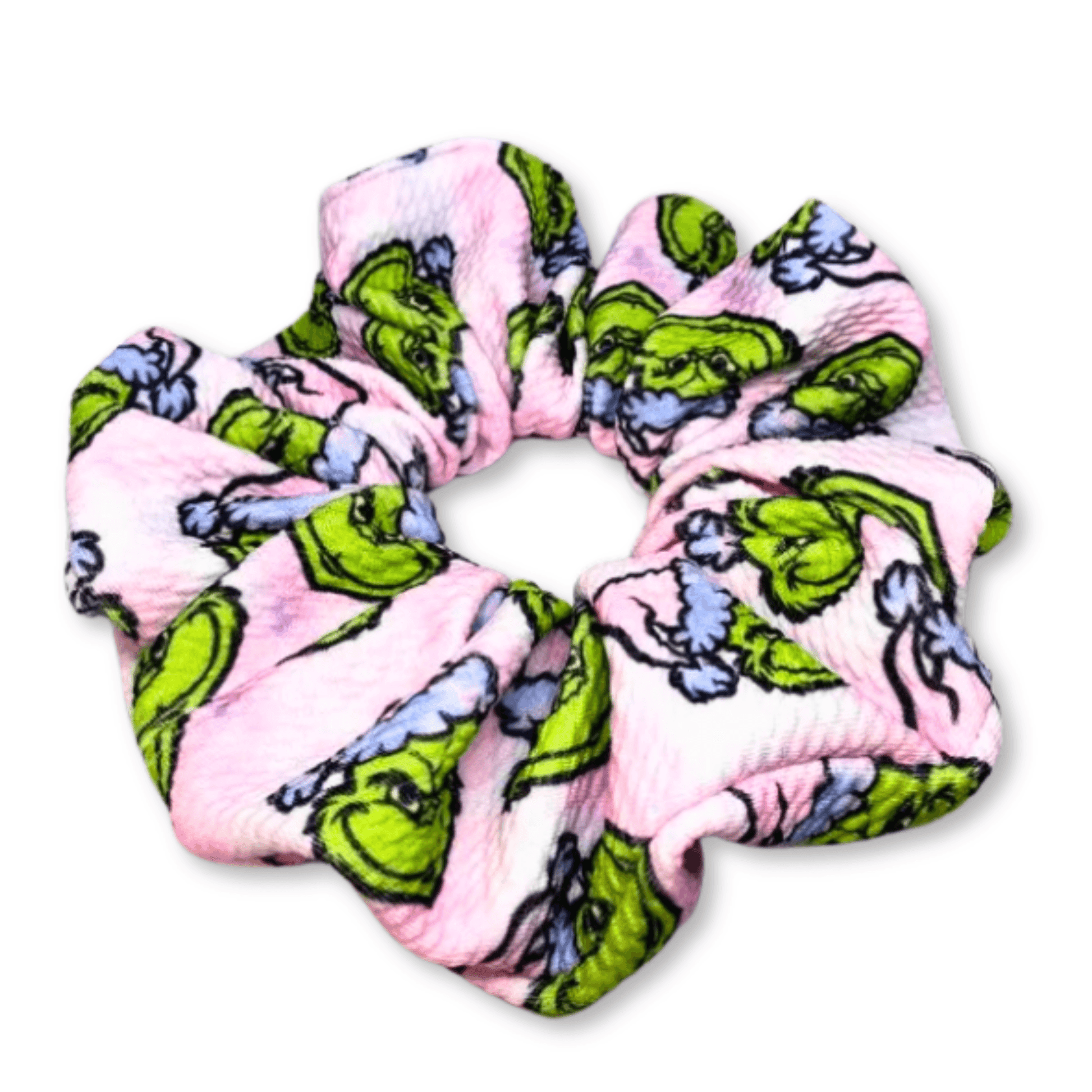 Pink Grinch Bullet Scrunchie - 
