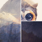 Owlbear Mountains D&D Art Print