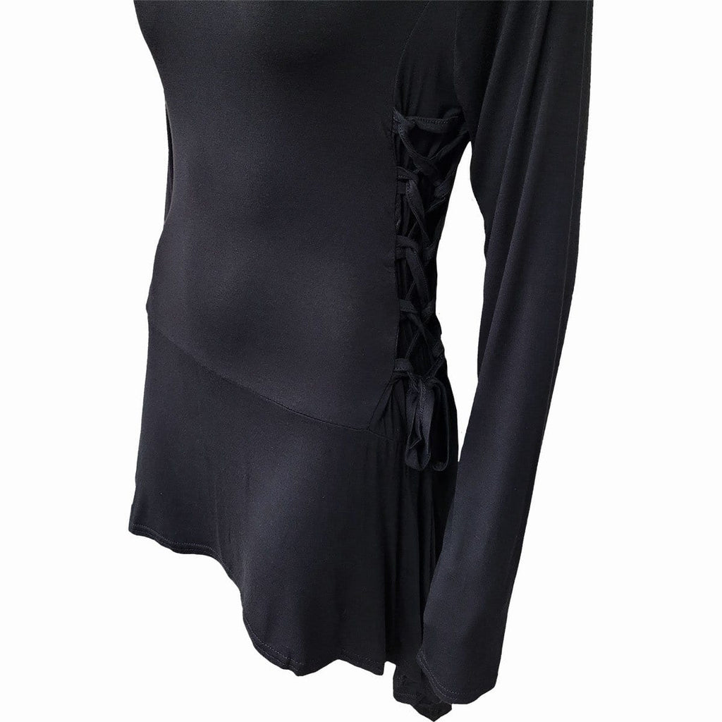 GOTHIC ELEGANCE - Black Widow Gothic Hooded Dress