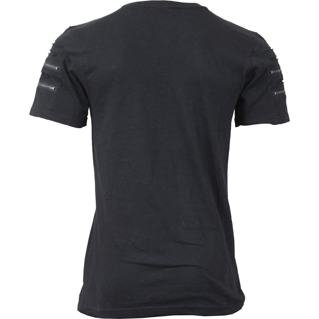 URBAN FASHION - Twin Zipper Sleeve Fashion Tee