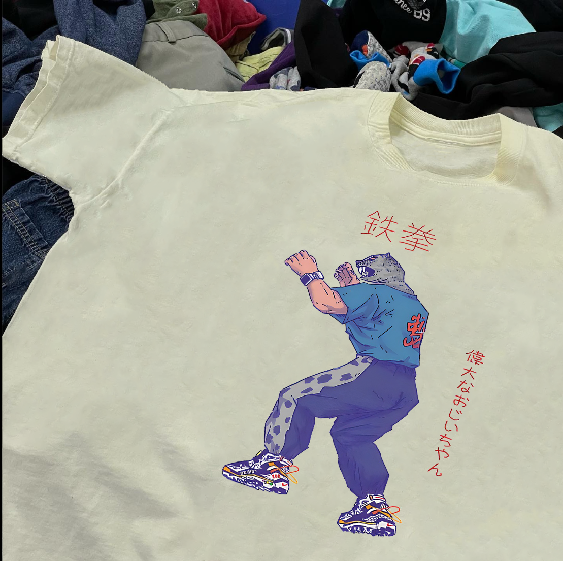 King Tekken Off White Tee