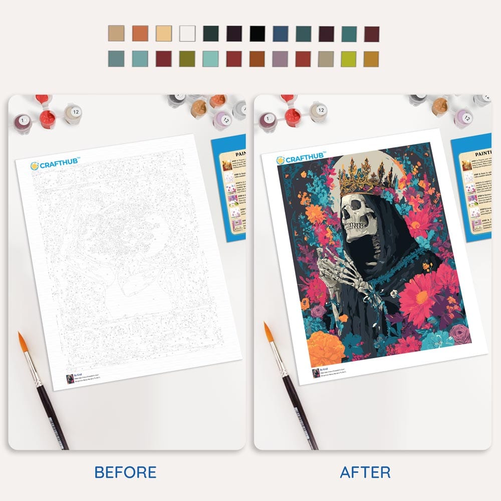 Skull King - Paint By Numbers Kit