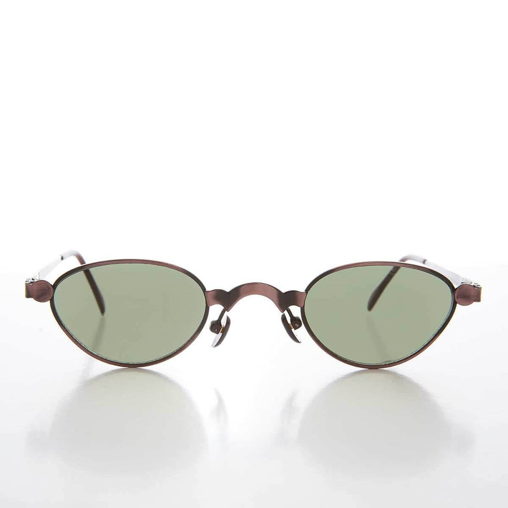 Unique 90s Steampunk Sunglass Unisex Futuristic - Petar - Copper
