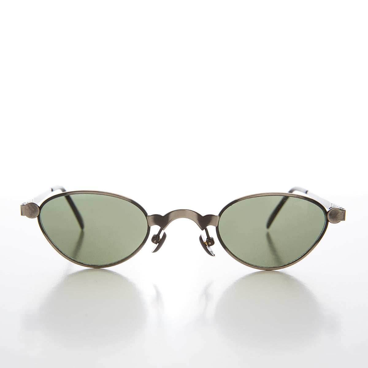 Unique 90s Steampunk Sunglass Unisex Futuristic - Petar - Gunmetal