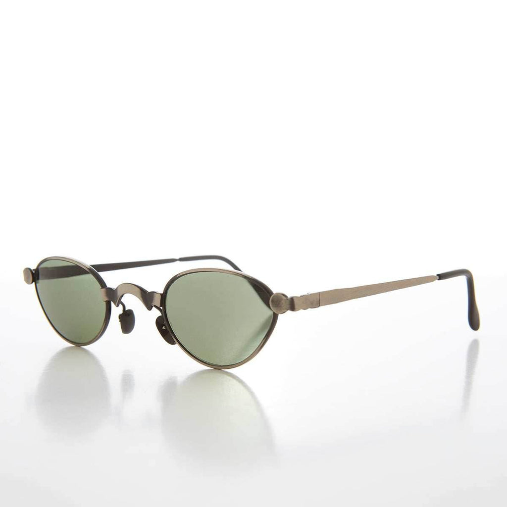 Unique 90s Steampunk Sunglass Unisex Futuristic - Petar - Silver