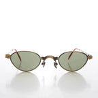 Unique 90s Steampunk Sunglass Unisex Futuristic - Petar - Bronze