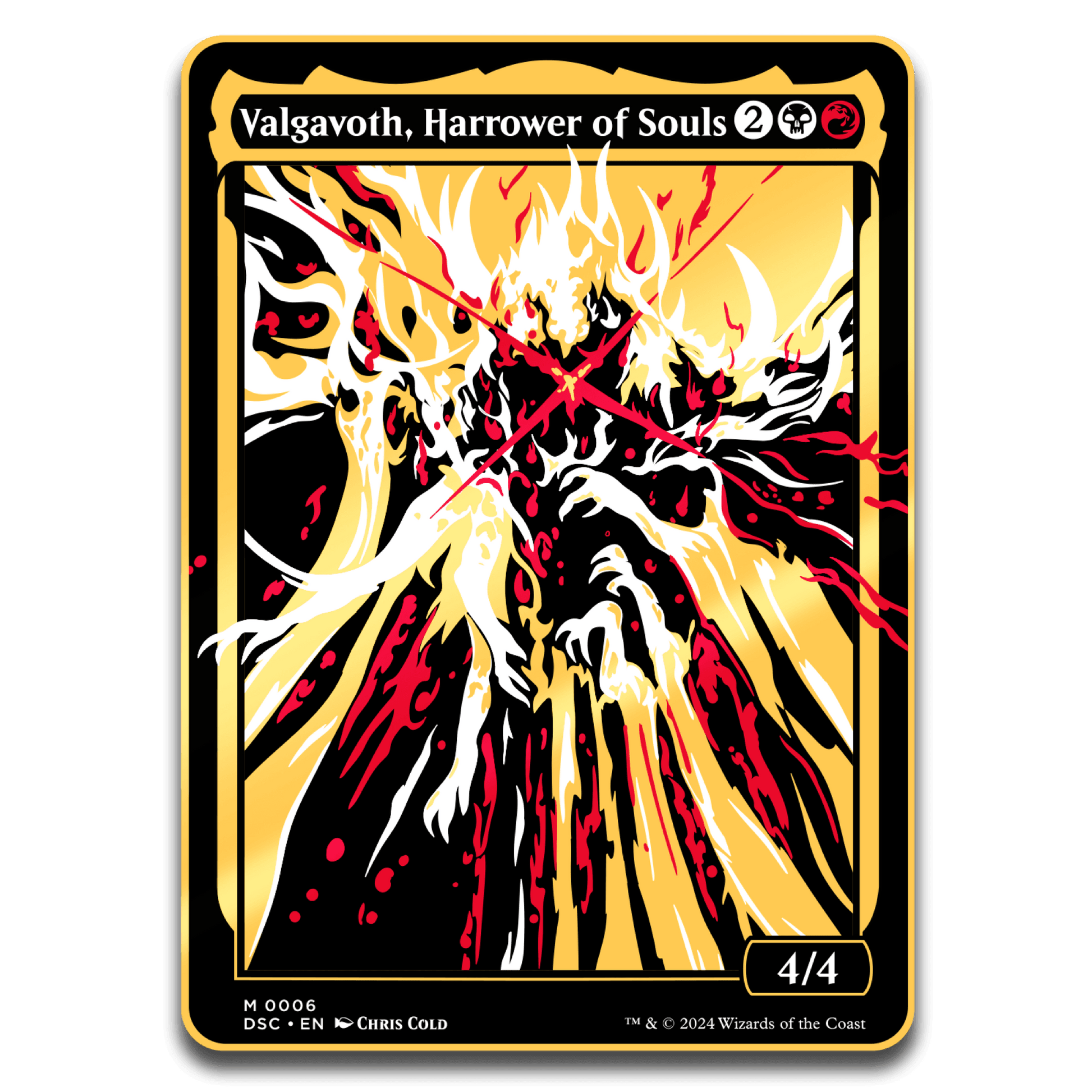 Magic: The Gathering - Valgavoth Harrower of Souls Commander Token - 