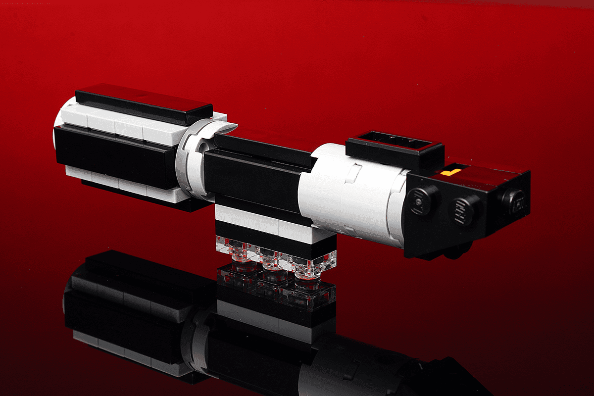 Mini Dark Lord Lightsaber made using LEGO parts - B3 Customs - 