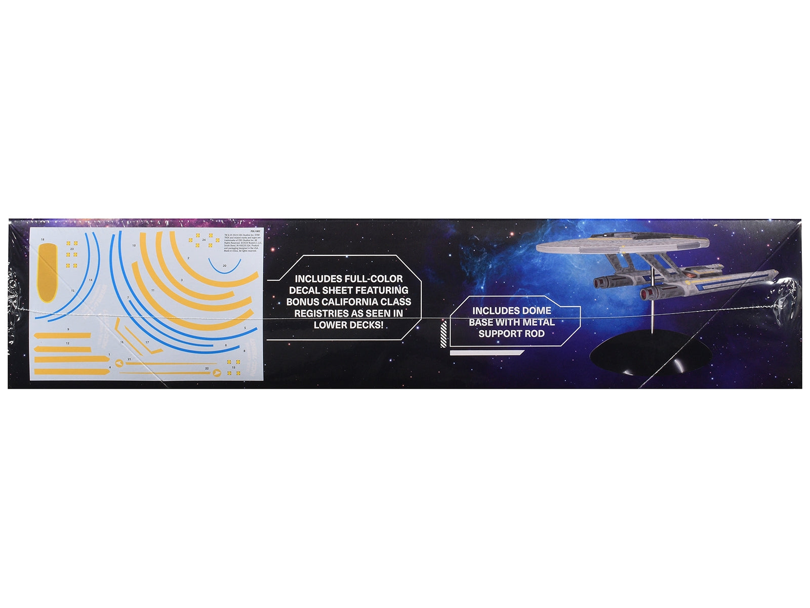 Skill 2 Model Kit USS Cerritos NCC-75567 Spacecraft "Star Trek: Lower Decks" (2020-2024) TV Series 1/1400 Scale Model by Polar Lights