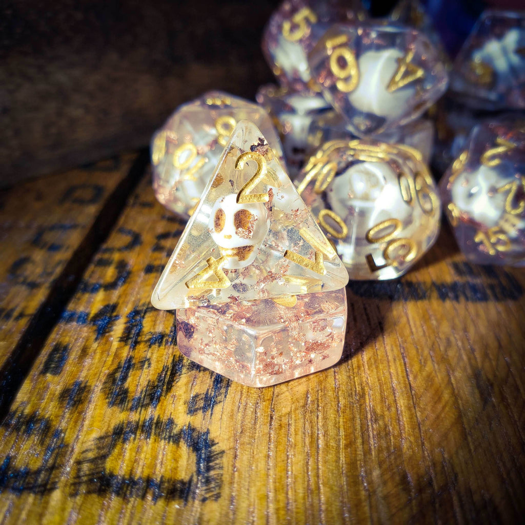 Swashbuckler - 14 Piece DnD Dice Set | Acrylic RPG Gaming Dice - 